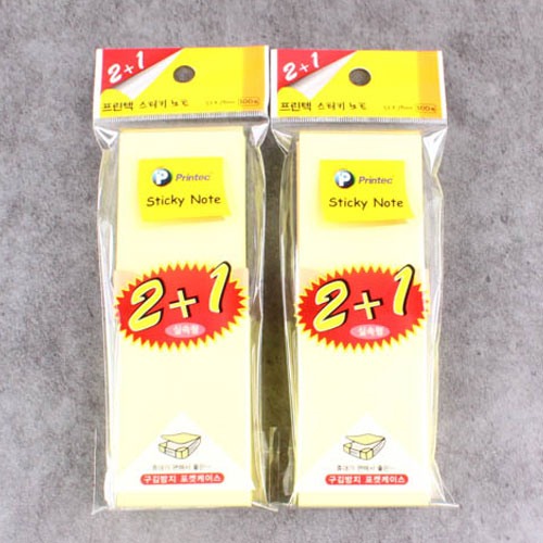 621B] 4000 스티키 노트 2+1문구도매쇼핑몰 퍼줌